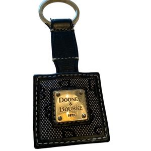 Dooney & Bourke  Black Leather Keychain